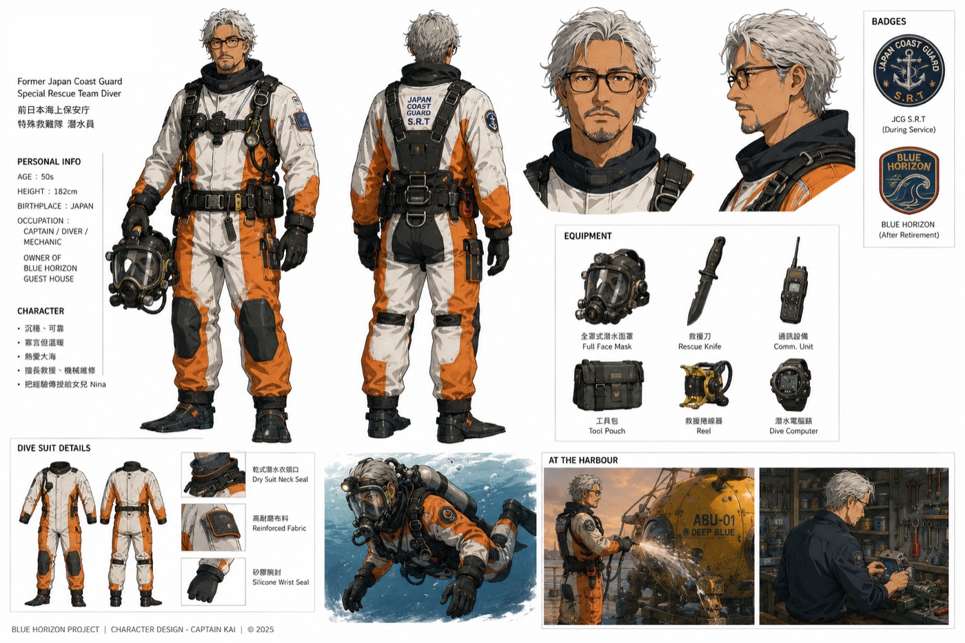 Haiyang character sheet — Blue Horizon