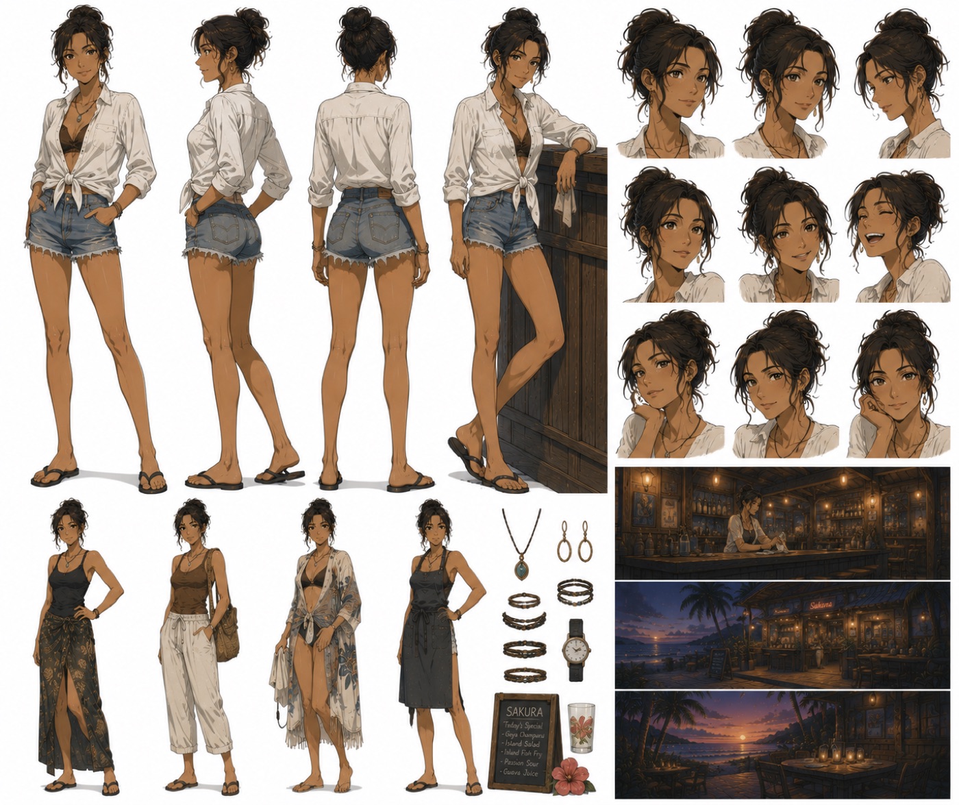 Haruko character sheet — Blue Horizon