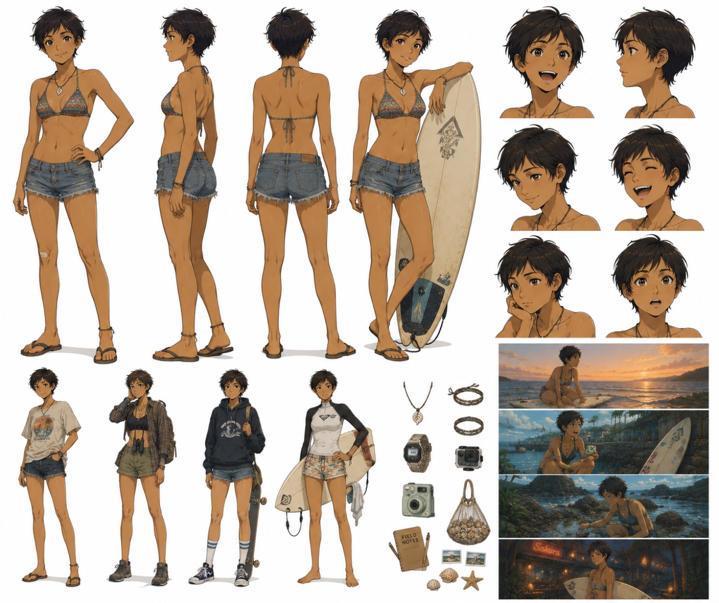 Makoto character sheet — Blue Horizon