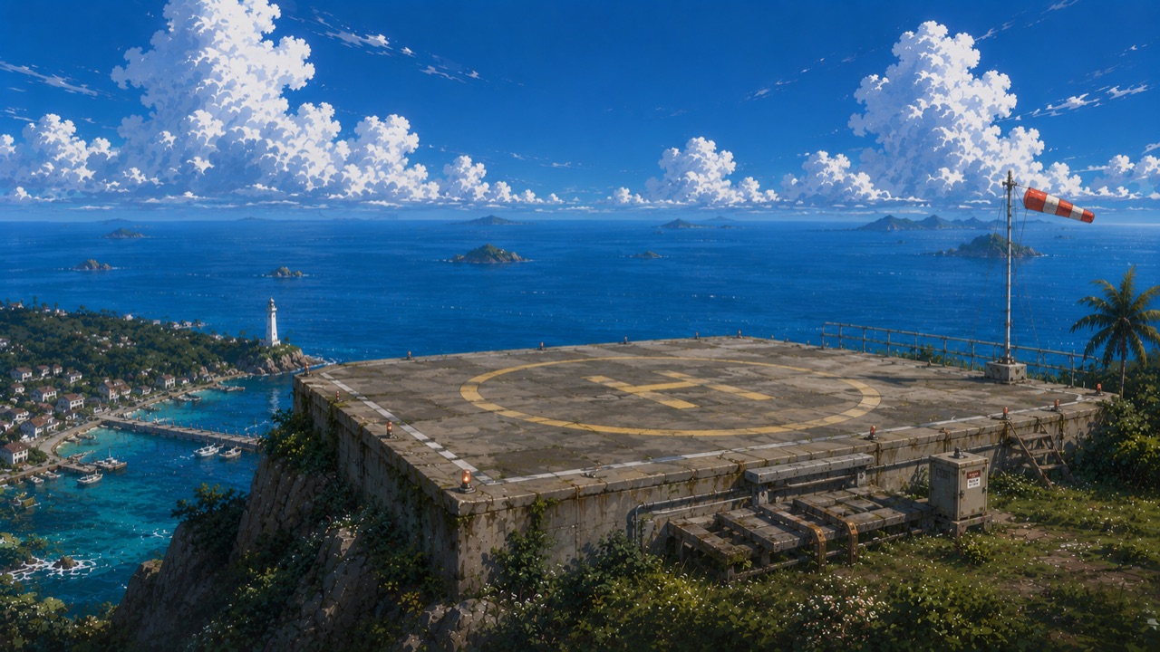 Helipad at Moon Lagoon