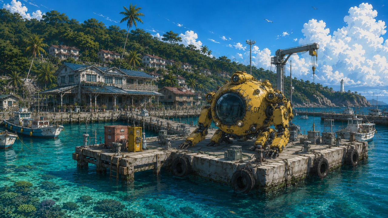 Deep Blue Pier at Moon Lagoon